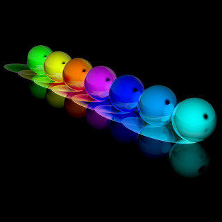 Bowling balls lit dark reflection - dark free wallpaper