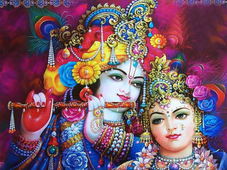 Colorful hair makeup women painting 2 - an oil free wallpaper