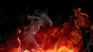 Fire orange red black background 2 - david alfaro siqueiros free wallpaper