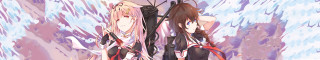 Anime girls wall blue pink - paint free wallpaper