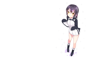 Girl short skirt black jacket - a glove free wallpaper