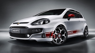 White car red accents black - a gray background free wallpaper