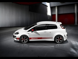 White car red stripes garage - a red wall free wallpaper