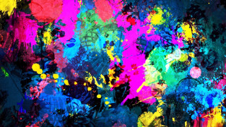 Colorful wall art black frame - a painting of a bunch free wallpaper