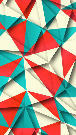 Colorful abstract background triangles pattern - a cubist painting free wallpaper