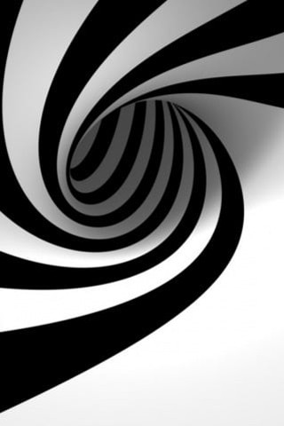 Black white spiral design background 3 - op art free wallpaper