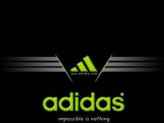 Black background green adidas logo - green free wallpaper for desktop