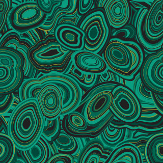 Green black background circles lines - free abstract wallpaper
