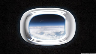 Airplane window clouds sky earth - inside free wallpaper