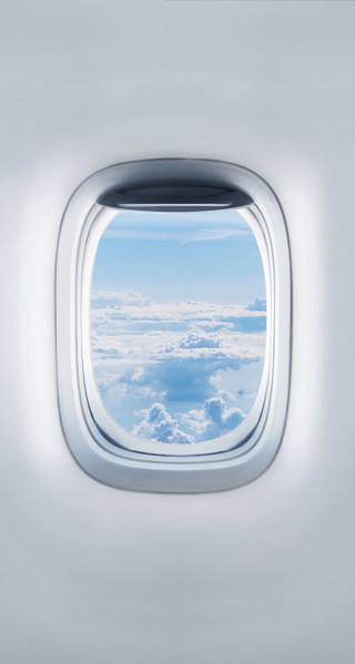 Airplane window view clouds sky - free airplane wallpaper