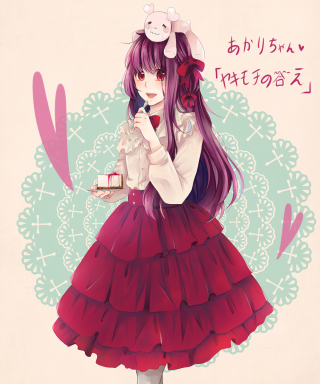 Woman dress cake teddy bear - foreign free wallpaper