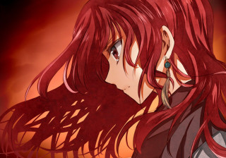 Girl red hair black shirt - a black shirt free wallpaper