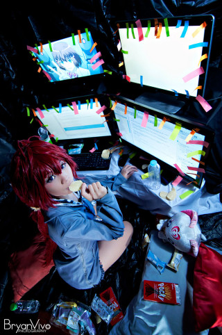 Doll sitting computer screen stuffed - the floor next free wallpaper