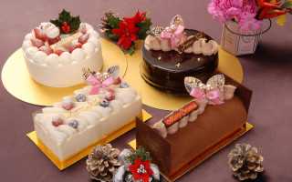 Cakes flowers frosting decorations vase - pastel free wallpaper