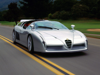 Silver sports car driving green - a white top free wallpaper
