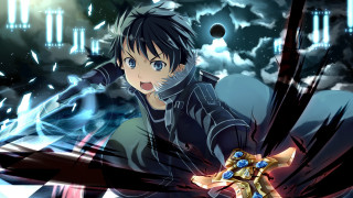Anime character sword dark background 2 - ufotable free wallpaper