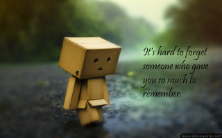 Cardboard toy sad face rain - free love wallpaper