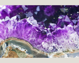 Purple white crystal rock glowing - affinity photo free wallpaper