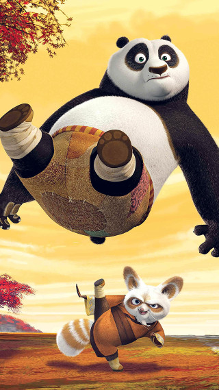 Panda flying ball running another - ding guanpeng free wallpaper