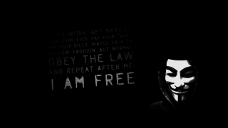 Person mask i am free - the wall behind them free wallpaper