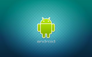 Android logo green blue outline - a white outline free wallpaper
