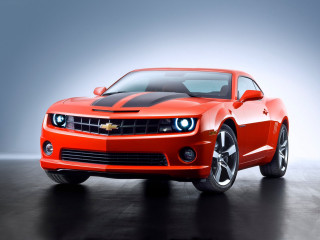 Red car black stripe studio - hood hood free wallpaper