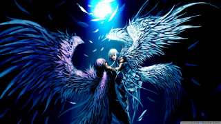 Woman wings light ball air - gothic free wallpaper for desktop