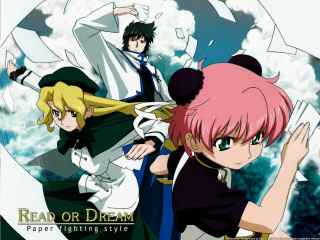 Anime characters group cloudy sky 2 - a group of anime characters free wallpaper