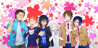 Group people flower wallpaper background - toyism free wallpaper