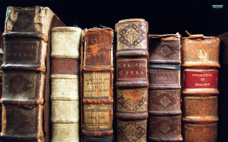 Old books shelf room row - a shelf in a room free wallpaper