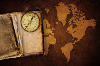 Book clock map world matte - top of it next free wallpaper