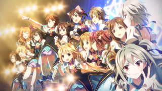 Anime girls stage microphone lights - a stage free wallpaper