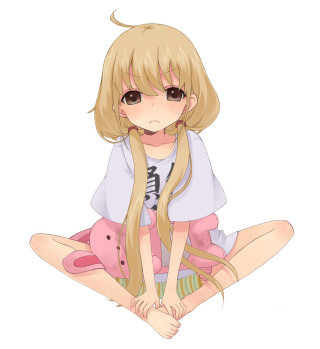 Girl sitting floor blonde hair - a girl free wallpaper