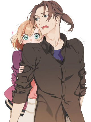 Man woman hugging manga yuri - a man and a woman free wallpaper