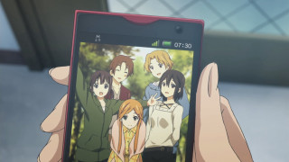 Person holding cell phone anime - anime character free wallpaper