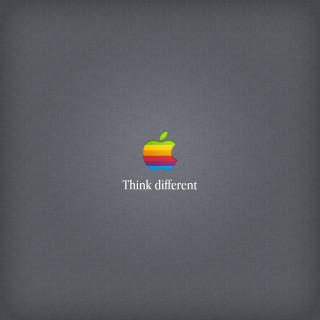 Apple logo think different side - a apple logo free wallpaper