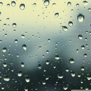 Window rain drops clouds blue 2 - cloud free wallpaper