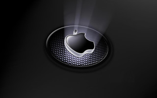 Black apple logo light black - free light wallpaper