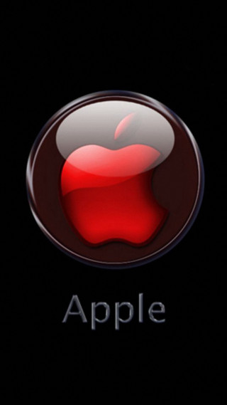 Apple logo words apple middle - the bottom of the logo free wallpaper