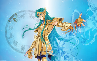 Golden armor woman sword zodiac - golden free wallpaper