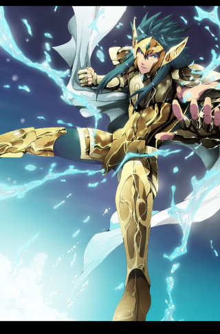 Woman gold outfit sword white - epsylon point free wallpaper