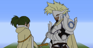 Cartoon two people swords armor - armin hansen free wallpaper