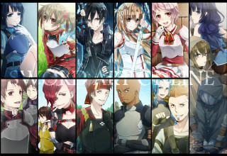 Anime characters expressions hair colors 15 - different expression and hair free wallpaper
