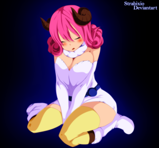 Pink hair sitting anime rococo - her leg free wallpaper