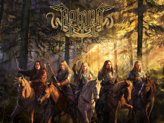 Group horseback riders forest trees - elden ring free wallpaper