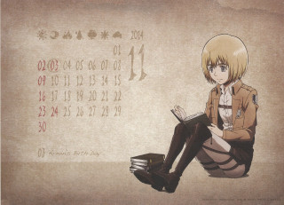 Woman sitting ground book calendar - serial art free wallpaper