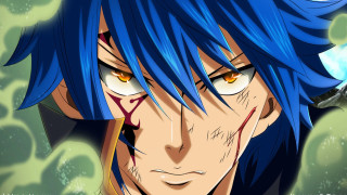 Man blue hair blue eye - his face free wallpaper