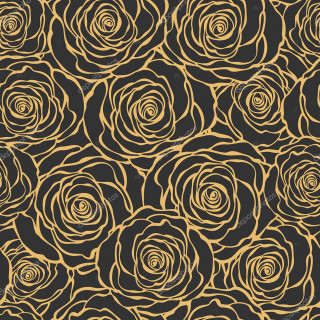 Black gold rose pattern tattoo - rose free wallpaper