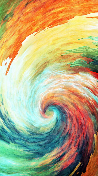 Colorful swirl red green white - a white center free wallpaper