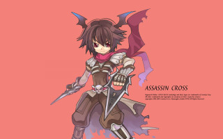 Girl sword demon back action - her back free wallpaper